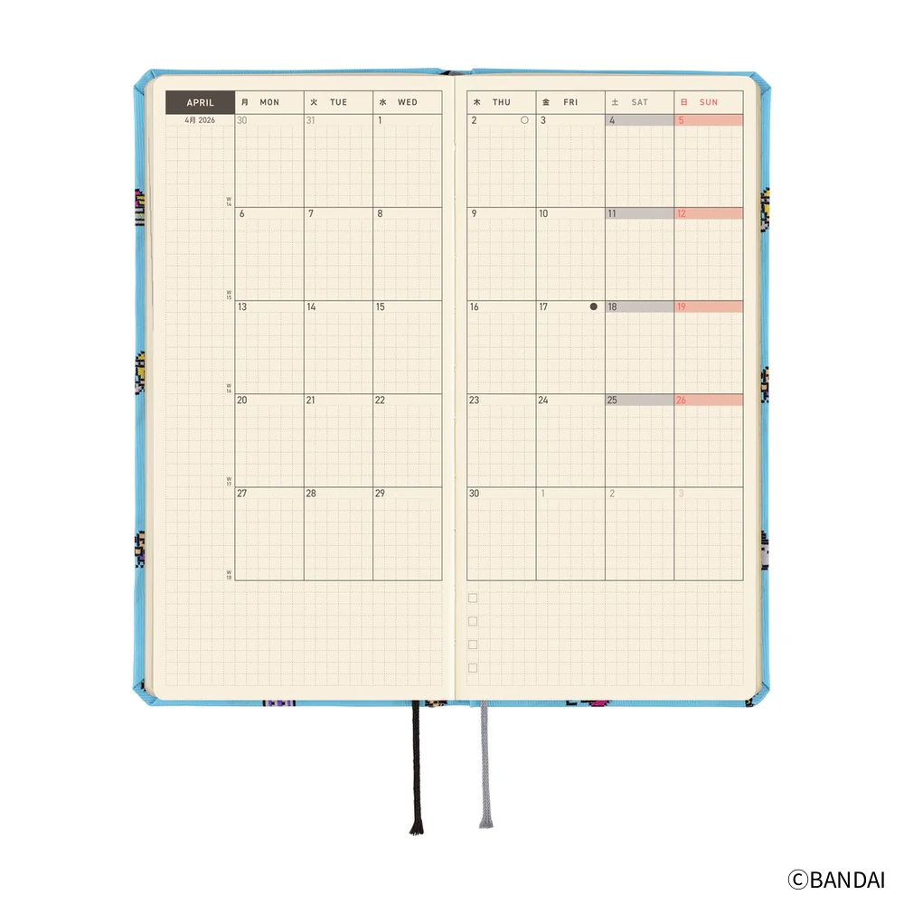 Hobonichi 2026 Tamagotchi: Our Tamagotchi Journal - English Tall & Slim January Start - Image 3
