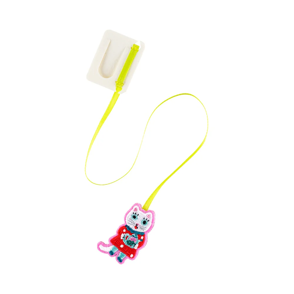 Hobonichi 2026 Yumi Kitagishi Embroidered Bookmark – White Cat