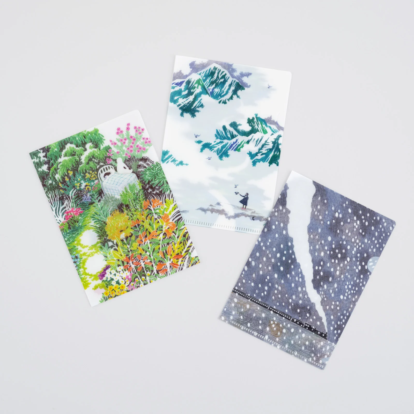 Hobonichi Clear Folder Set of 3 - Iyo Okumi - A6