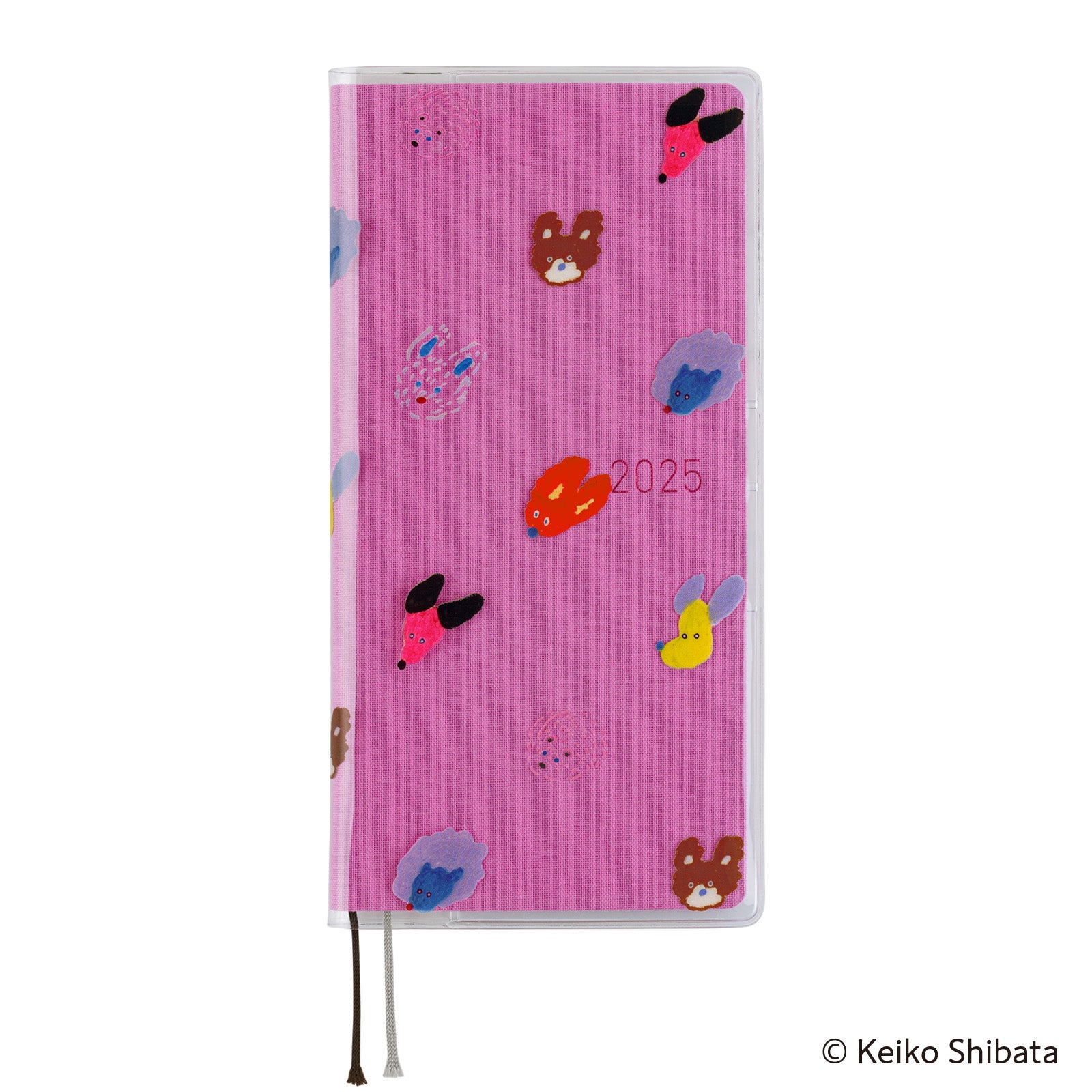 Hobonichi Keiko Shibata: Clear Cover for Weeks - (Dog Ears Fluttering in the Wind) - Image 2