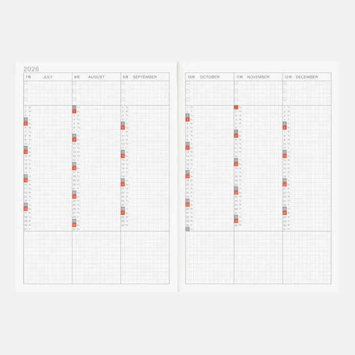 Hobonichi Techo 2026 Cousin (English Edition) A5 - Original - Image 4