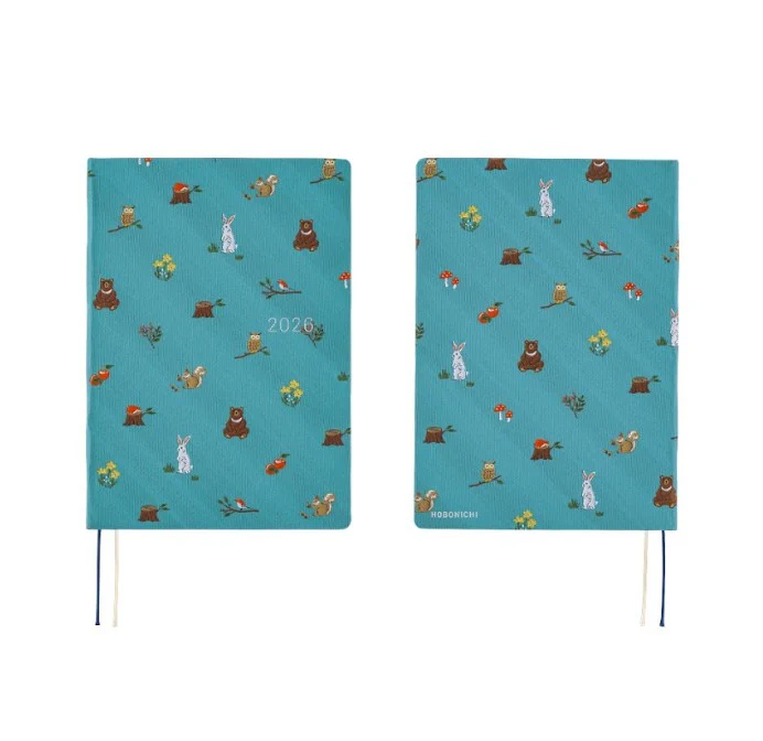 Hobonichi Techo 2026 HON Planner A5 (Daily) - Bow & Tie: In the forest