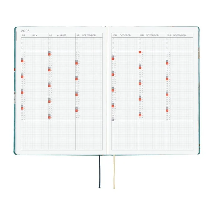 Hobonichi Techo 2026 HON Planner A5 (Daily) - Bow & Tie: In the forest - Image 3