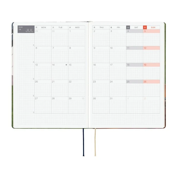 Hobonichi Techo 2026 HON Planner A5 (Daily) Hiroko Kubota: Waiting on the Chord - Image 3