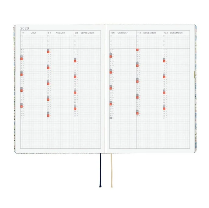 Hobonichi Techo 2026 HON Planner A5 (Daily) - Liberty Fabrics: Sasha Kiora - Image 3
