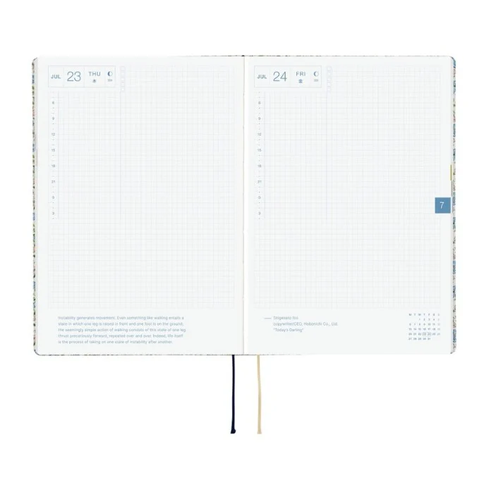 Hobonichi Techo 2026 HON Planner A5 (Daily) - Liberty Fabrics: Sasha Kiora - Image 4