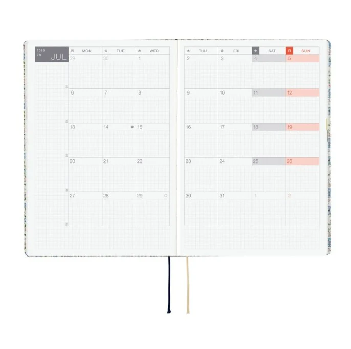Hobonichi Techo 2026 HON Planner A5 (Daily) - Liberty Fabrics: Sasha Kiora - Image 5