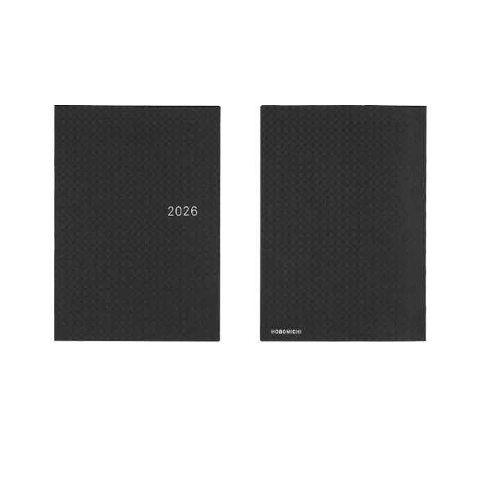 Hobonichi Techo 2026 HON Planner A5 (Daily) - Paper Series: Black Gingham