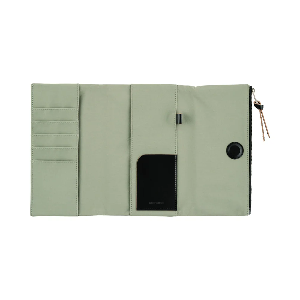 Hobonichi Techo 2026 Tragen Oakmoss Weeks Cover – Magnetic Closure Nylon Planner Cover - Image 3