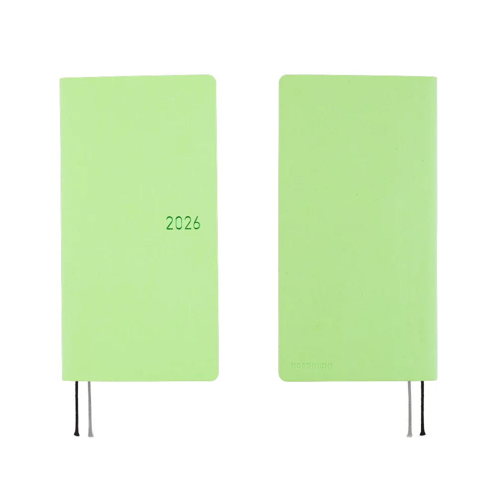Hobonichi Techo 2026 Weeks English Tall & Slim Edition January Start - Smooth: Melon Sorbet