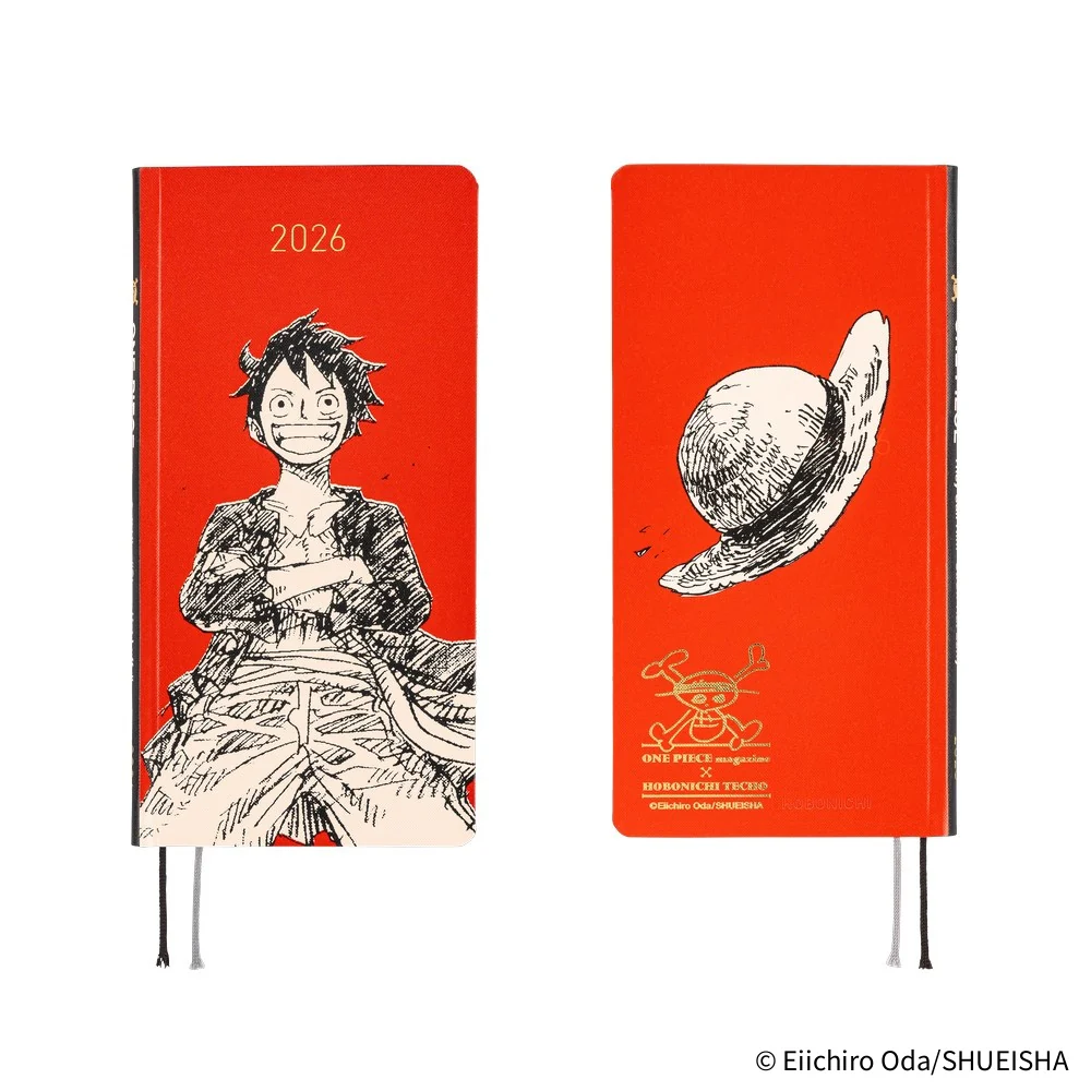 Hobonichi Techo 2026 Weeks - ONE PIECE Magazine: Straw Hat Luffy - Red