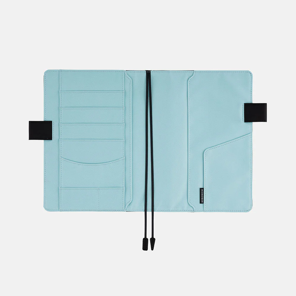 Hobonichi Techo Cover - A5 - Black & Clear Blue - Image 2