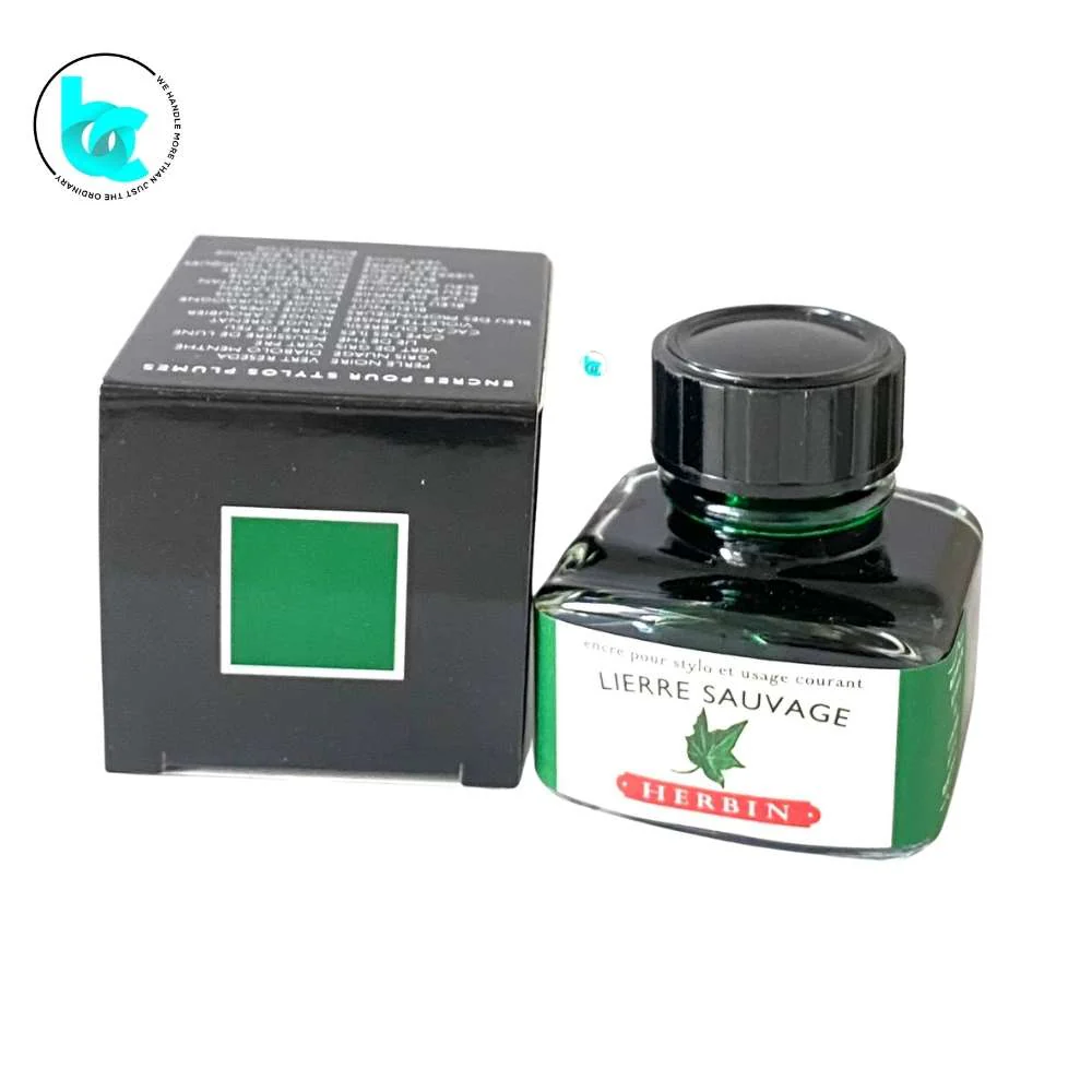 J.Herbin Fountain Pen 30ml ink bottle - Ivy Green (Lierre Sauvage)