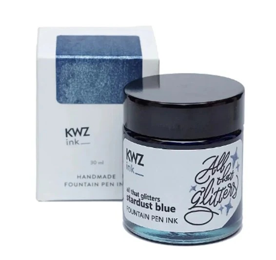 KWZ All That Glitters Fountain Pen Ink 30ml - Stardust Blue