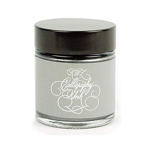 KWZ Calligraphy (Dip Pen) ink bottle 25mL - Silver