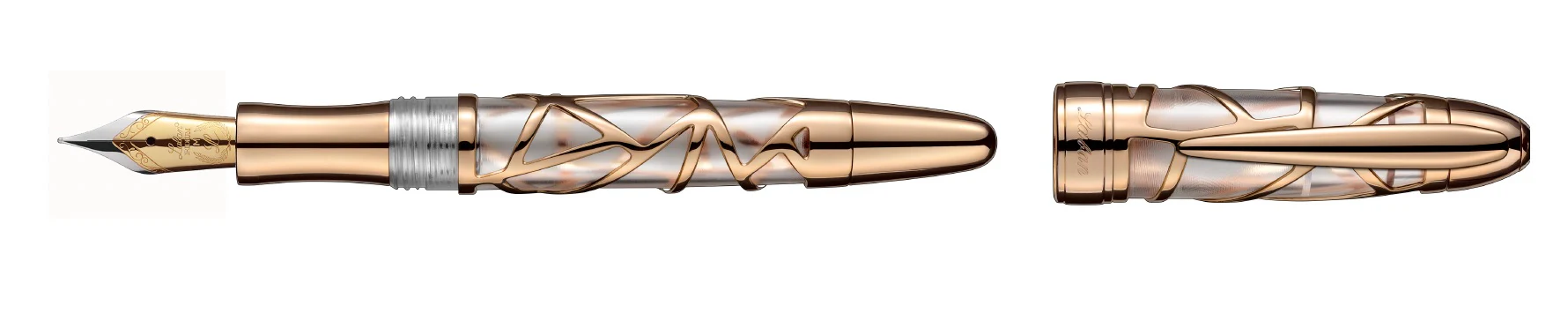 Laban Rose Gold Skeleton Fountain Pen