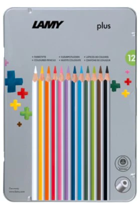 Lamy plus Coloured Pencil Set in Metal Box - 12 Colours