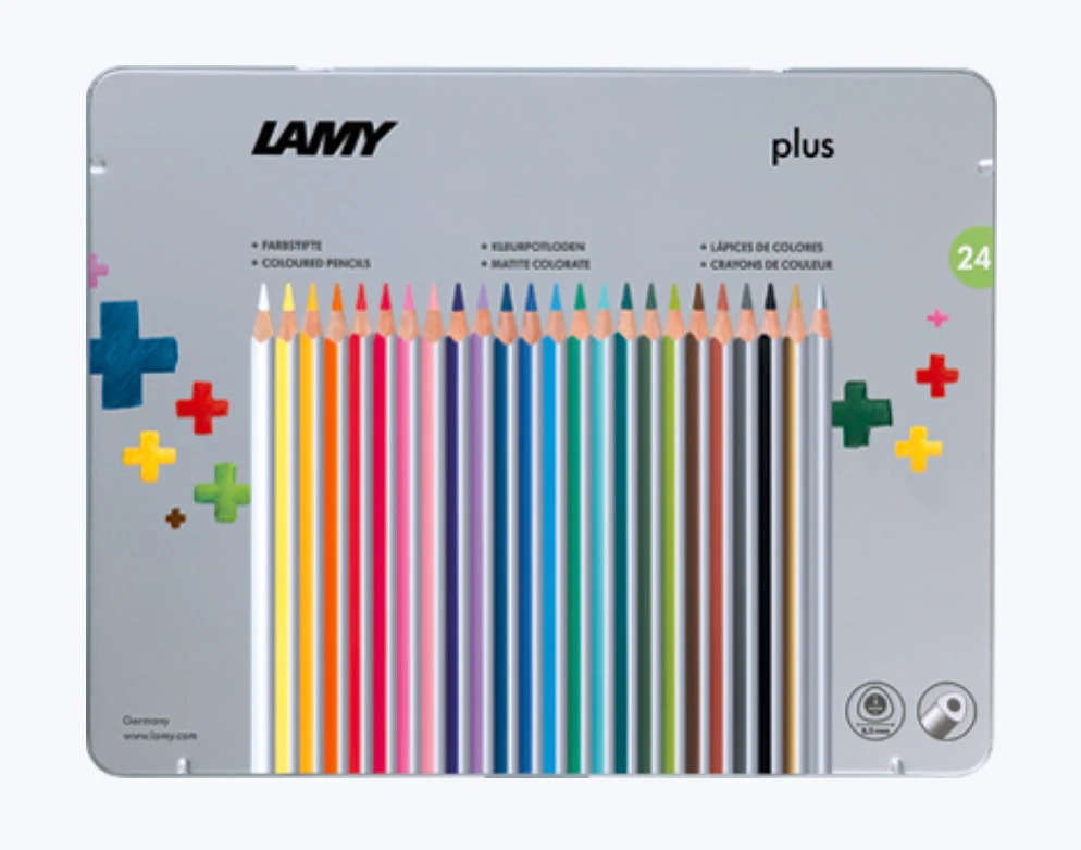 Lamy Plus Coloured Pencil Set in Metal Box - 24 Colours