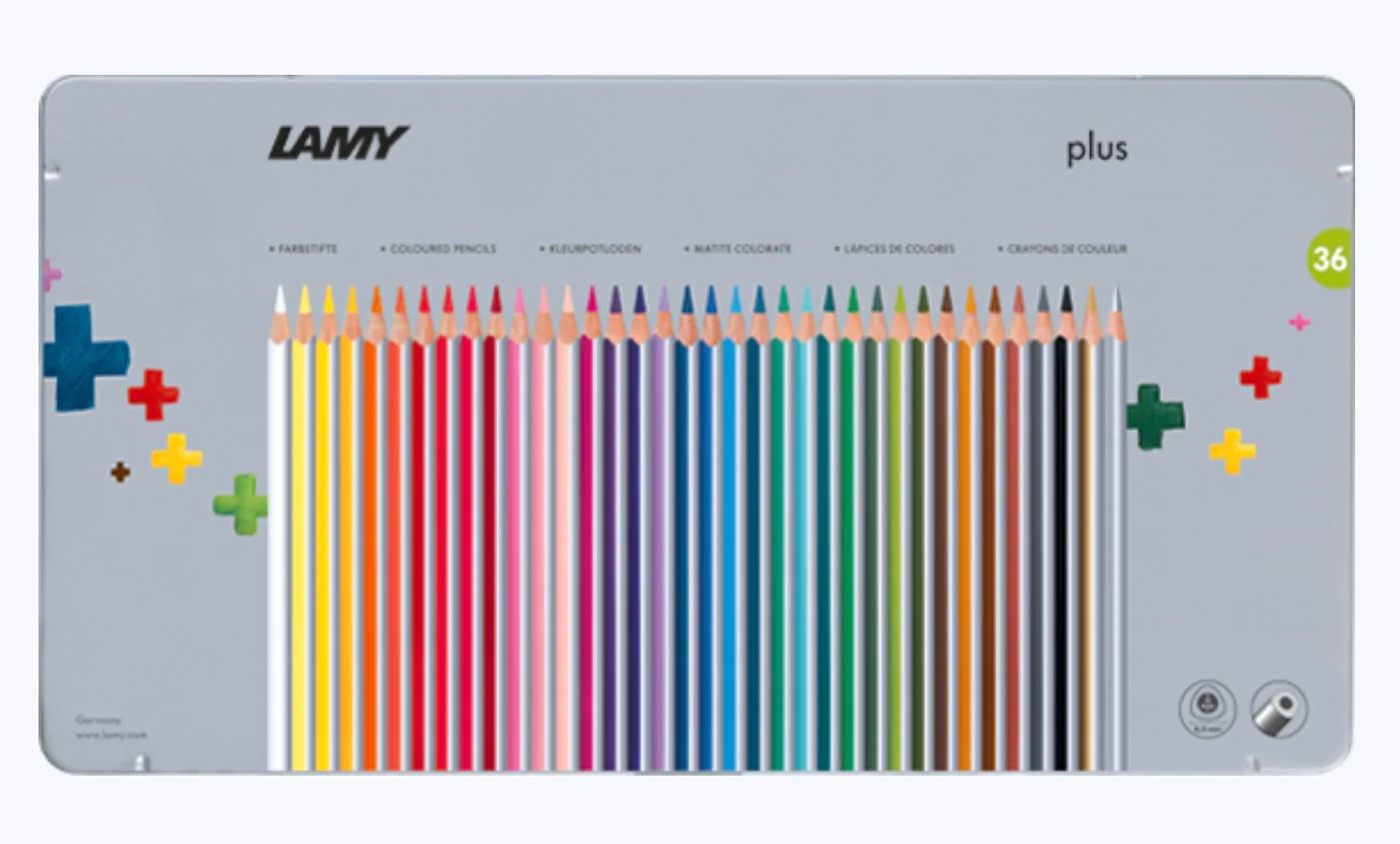 Lamy plus Coloured Pencil Set in Metal Box - 36 Colours