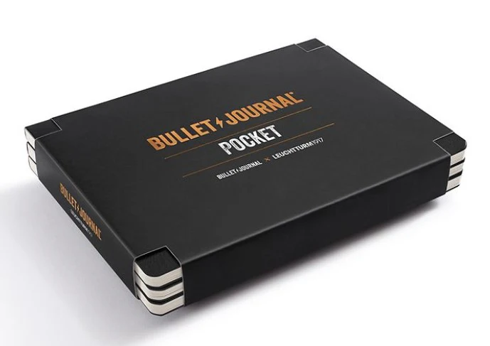 LEUCHTTURM1917 Bullet Journal - Pocket Journal Set of 3 - Black