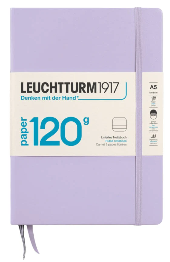 LEUCHTTURM1917 Hardcover 120G Edition Notebook A5 Ruled - Lilac