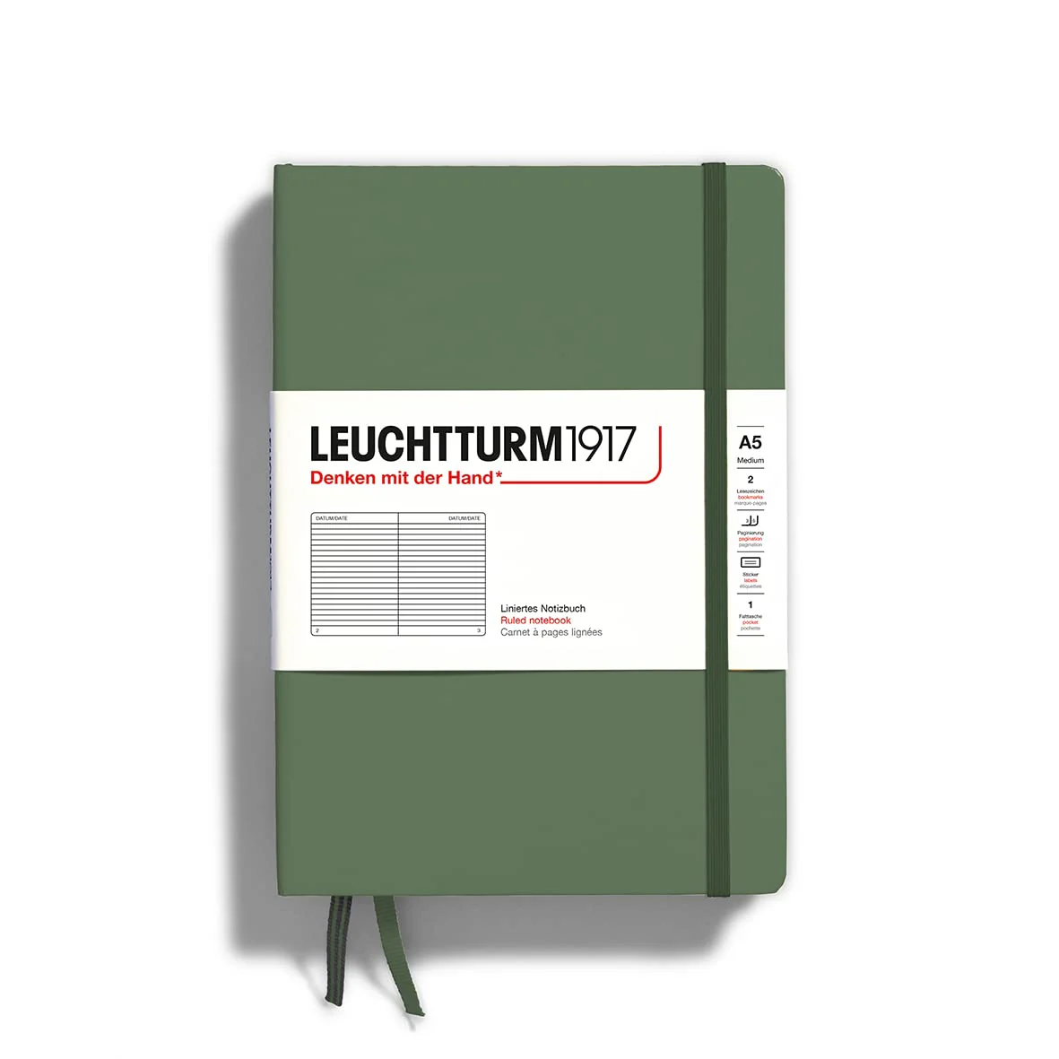 LEUCHTTURM1917 Medium (A5) Hardcover Notebook - Ruled - Image 12