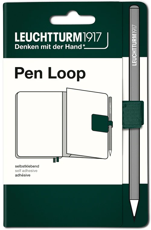 LEUCHTTURM1917 Pen Loop – Self-Adhesive Pen Holder – Forest Green