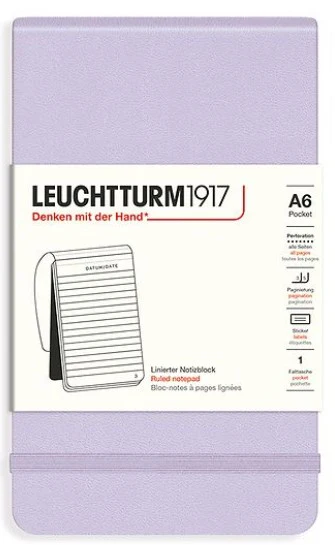 LEUCHTTURM1917 Reporter Notepad A6 Ruled - Lilac