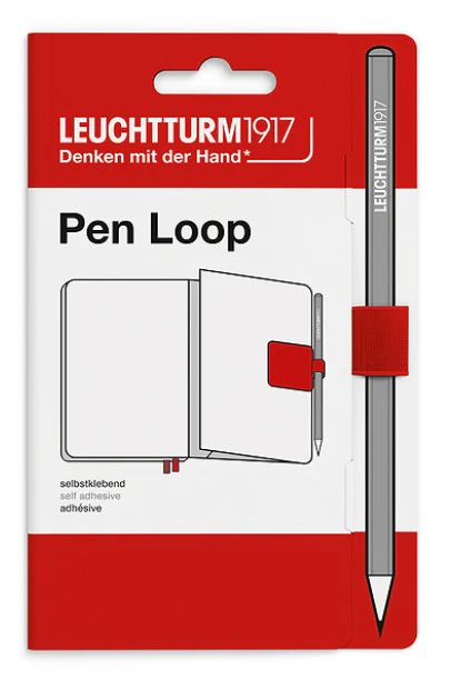 LEUCHTTURM1917 Self Adhesive Pen Loop - Cherry