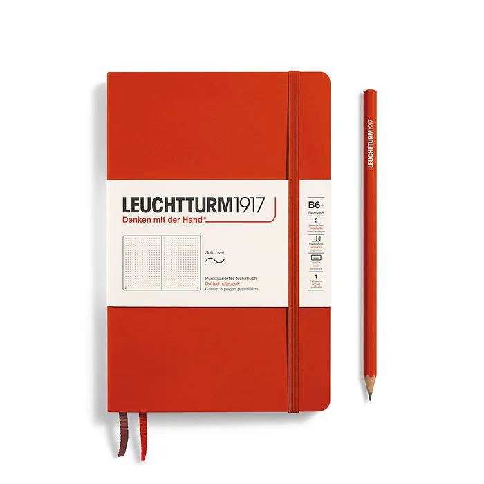 LEUCHTTURM1917 Softcover Classic Notebook (B6+) Dotted - Fox Red