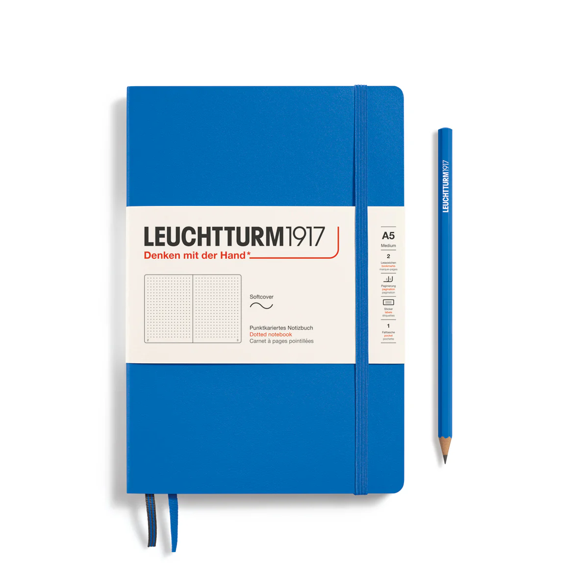 LEUCHTTURM1917 Softcover Medium Notebook A5 Dotted - Sky