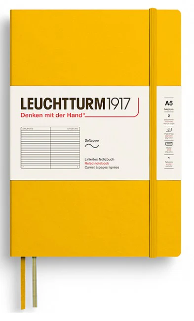 LEUCHTTURM1917 Softcover Medium Notebook A5 Ruled - Sunflower