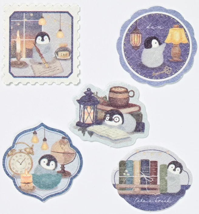 Mattari Animals Day Flake Stickers – Penguin - Image 2