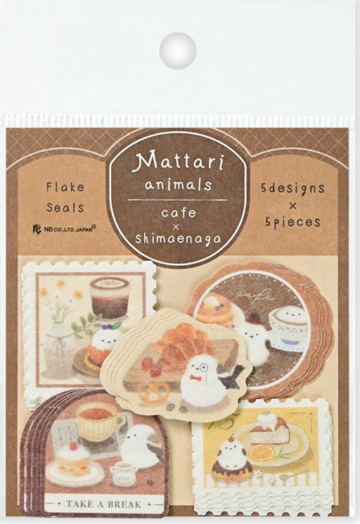 Mattari Animals Day Flake Stickers – Shimaenaga