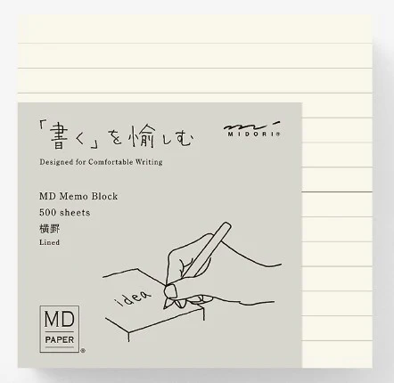 Midori MD Memo Block Lined