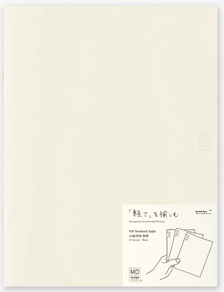 Midori MD Notebook Light - A4 Variant Blank 3 pack