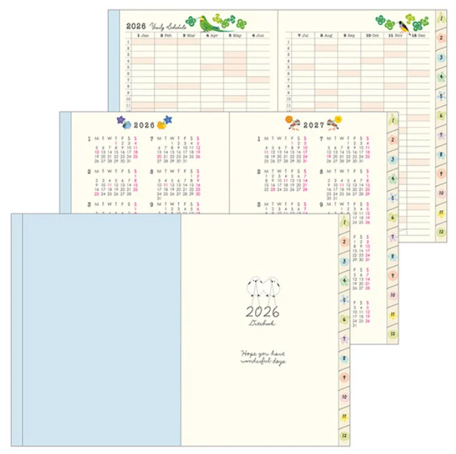 Midori Pocket Diary 2026 - Bird - A6 - Image 3