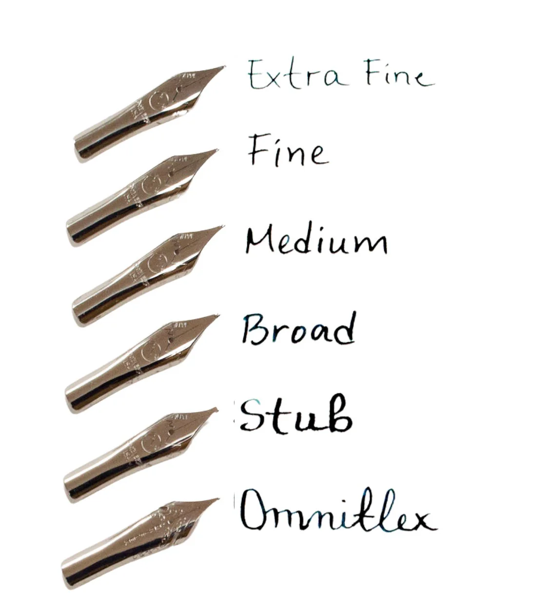 Monteverde Fountain Pen Nib Units - Stainless Steel Chrome - Image 2