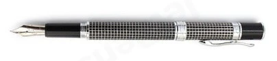 Monteverde Jewelria Executive Fountain Pen - Black and Silver - M