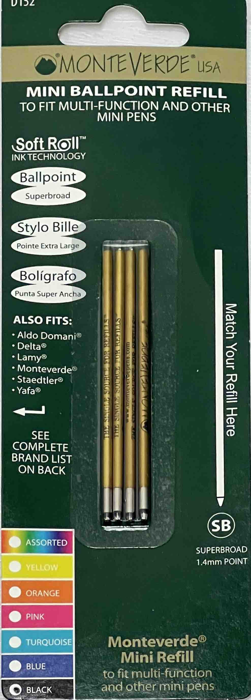 Monteverde Mini D-1 Soft Refill Super Broad