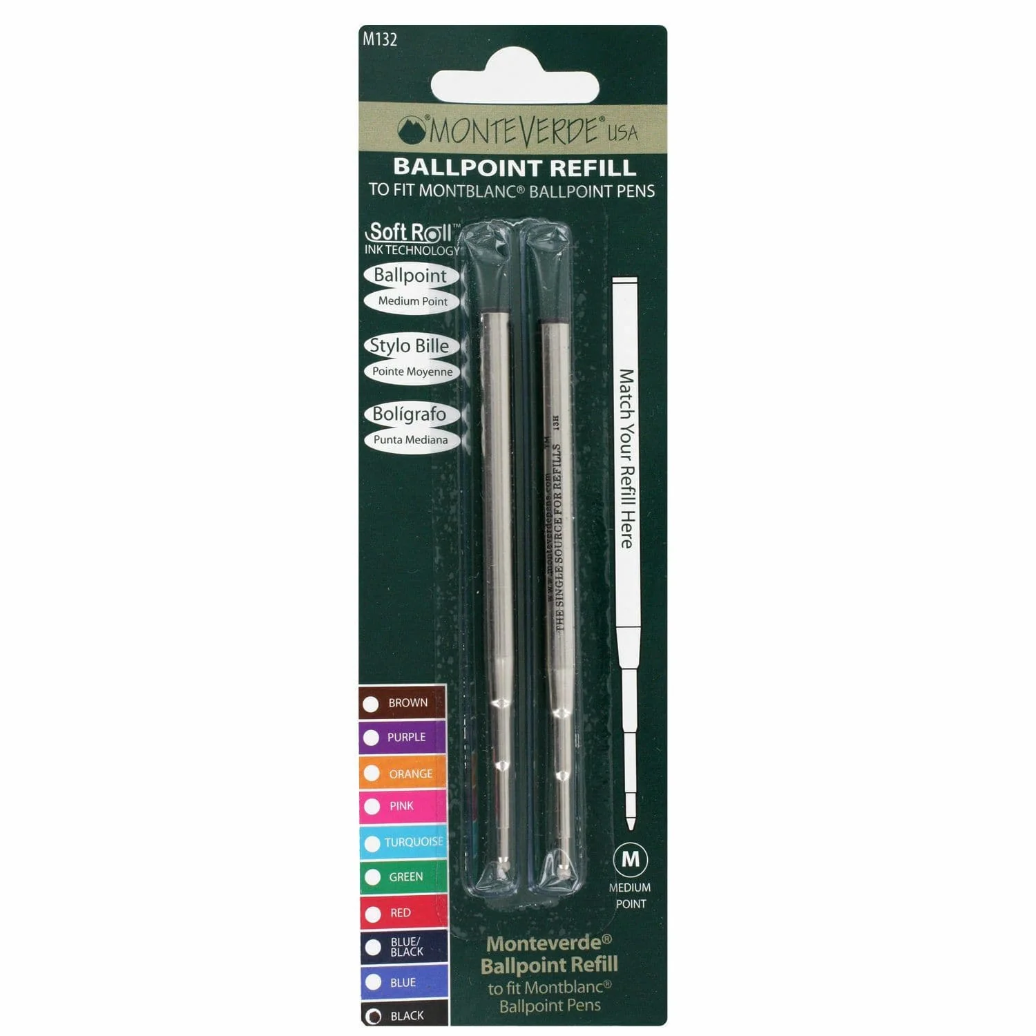 Monteverde USA Ballpoint Capless Refill Medium
