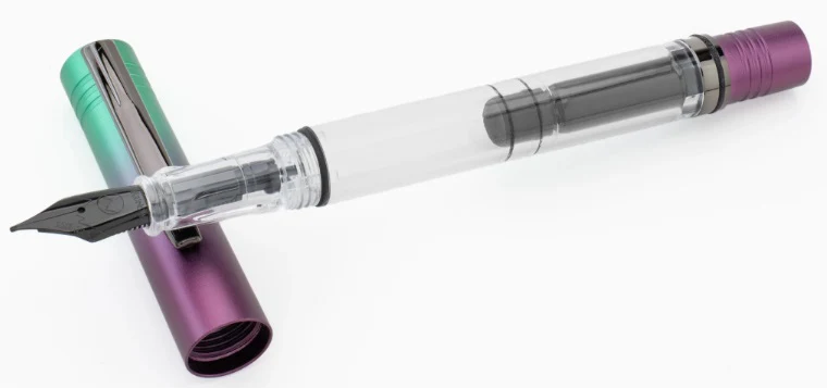 Monteverde USA MP1 Duo Tone Piston Mermaid Tales Limited Edition Fountain Pen + 15ml Ink Bottle Set - Image 2