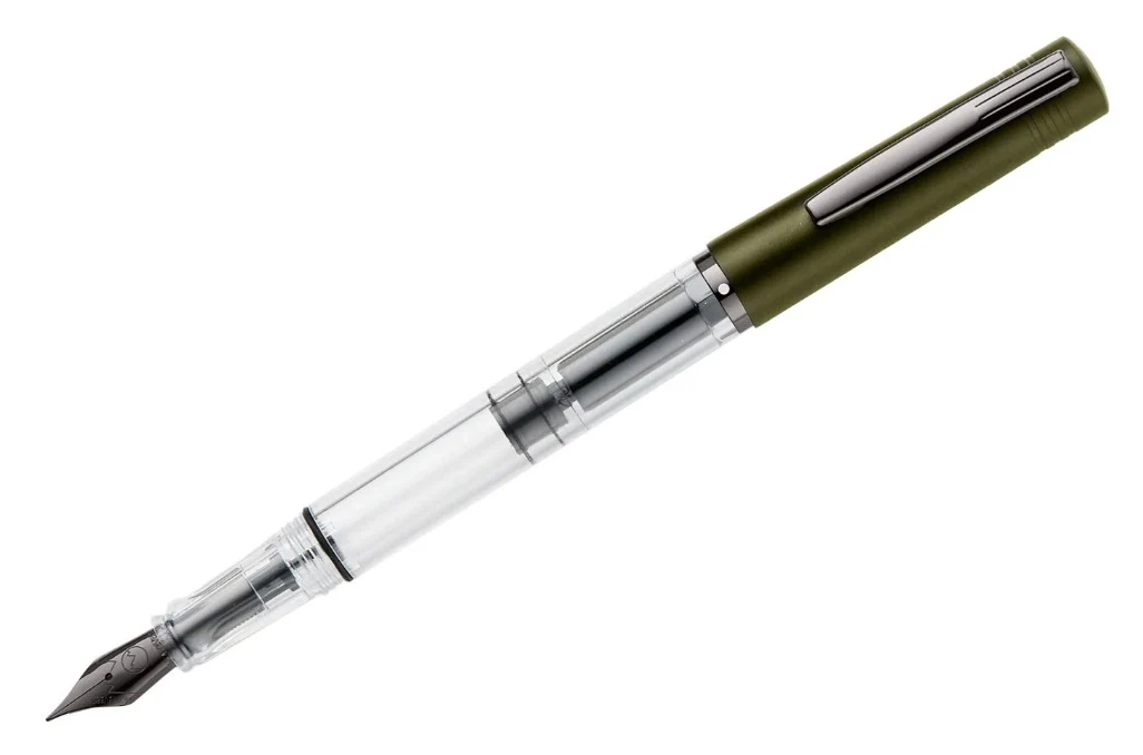 Monteverde USA MP1 Lock-It Piston Technology Fountain Pen Olive Green - Image 2