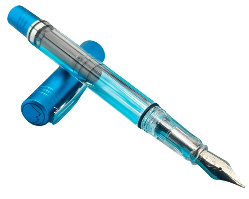 Monteverde USA MP1 Piston Bright Blue Fountain Pen + 15 ml Ink Bottle Set - Image 2
