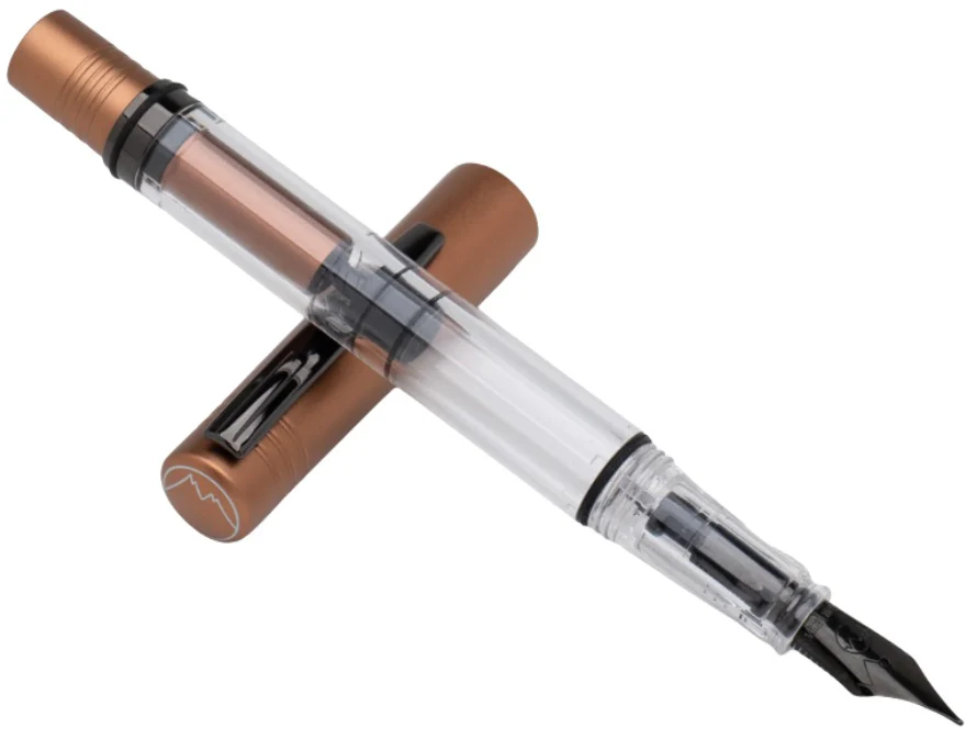 Monteverde USA MP1 Piston Mocha Mousse Fountain Pen + 15 ml Ink Bottle Set