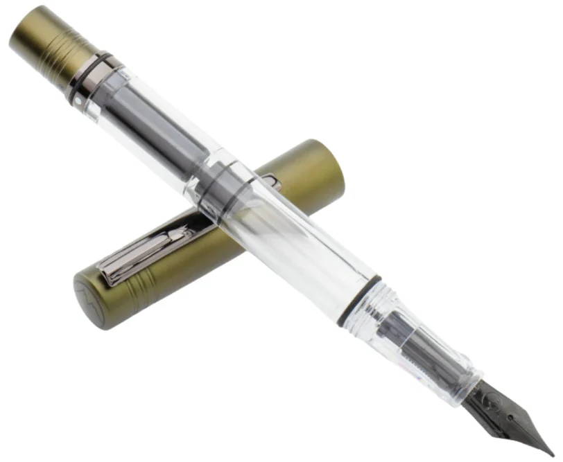 Monteverde USA MP1 Piston Olive Green Fountain Pen + 15 ml Ink Bottle Set