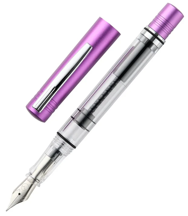 Monteverde USA MP1 Piston Purple Frost Fountain Pen + 15 ml Ink Bottle Set - Image 2