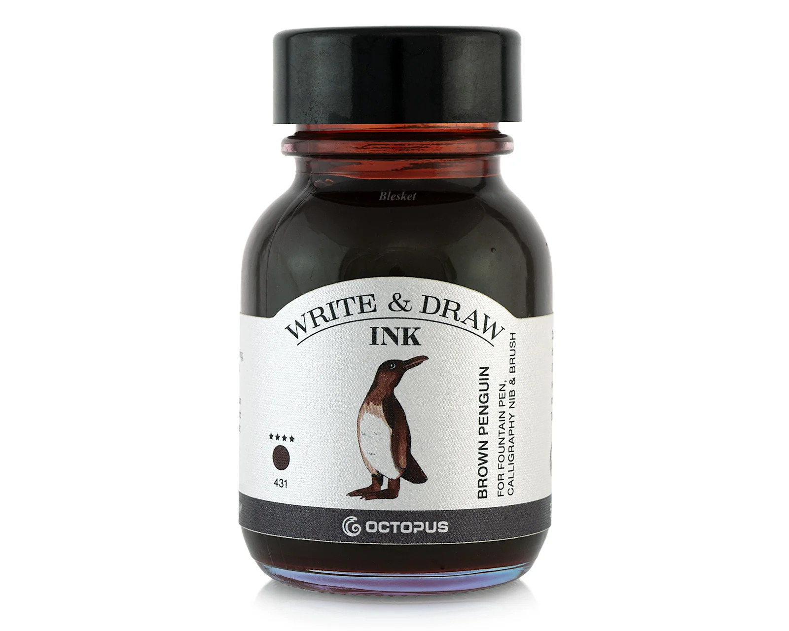Octopus Write & Draw ink 50ml - Brown Penguin