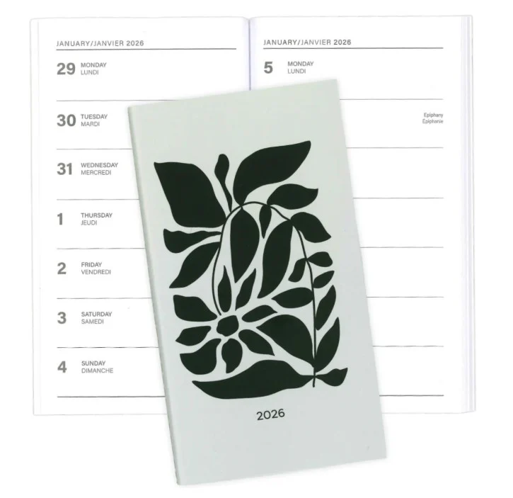 PBI Annual Agenda 2026 Mini - Black Flowers - Image 2
