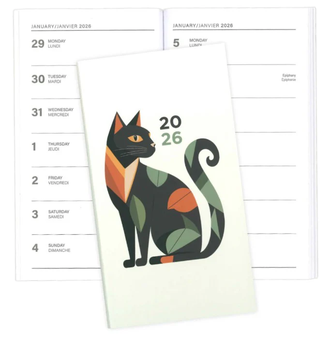 PBI Annual Agenda 2026 Mini - Geometric Cat - Image 2